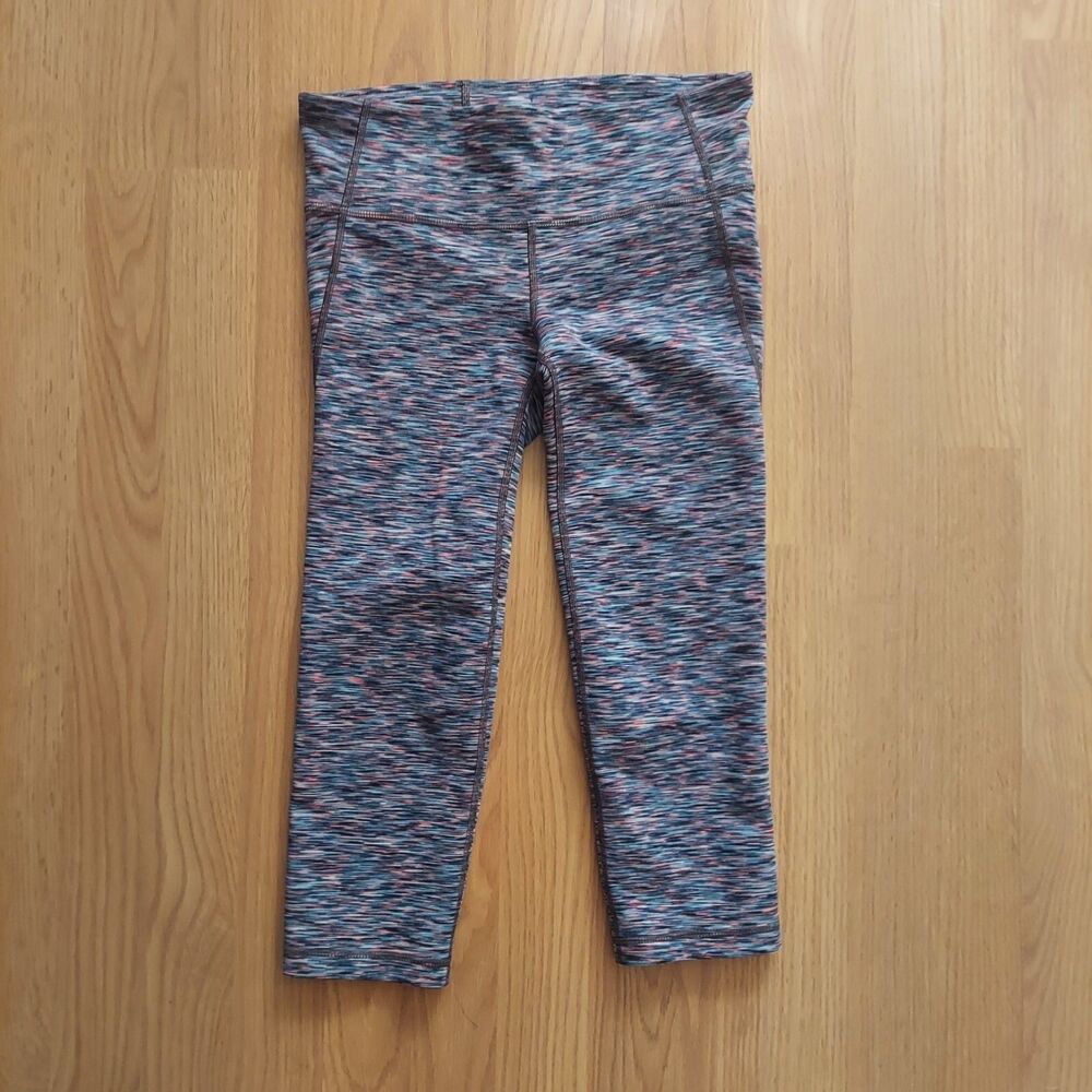 GAP Fit g fast cropped leggings multicolor space dye size XS